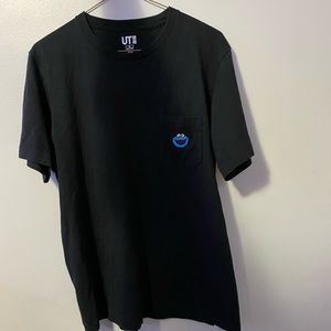 KAWS x Uniqlo Sesame Street Cookie Monster Shirt